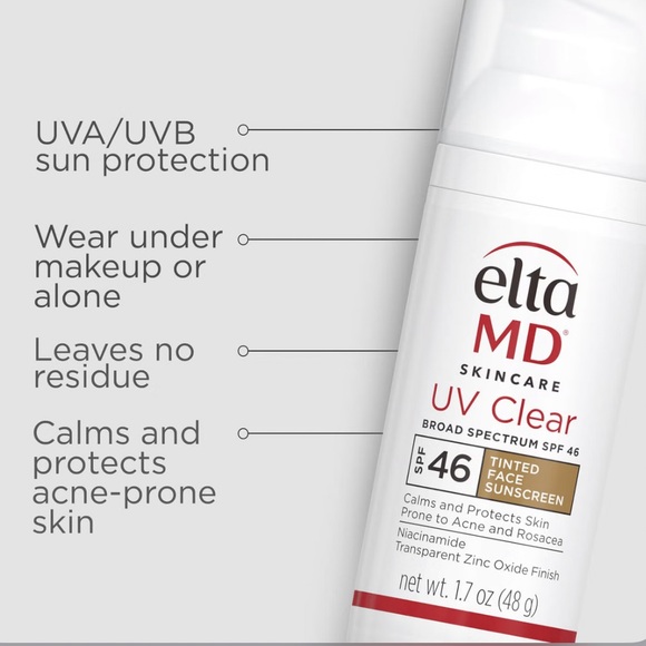 NEW EltaMD UV Clear Broad-Spectrum SPF 46 - Tinted - Picture 2 of 7